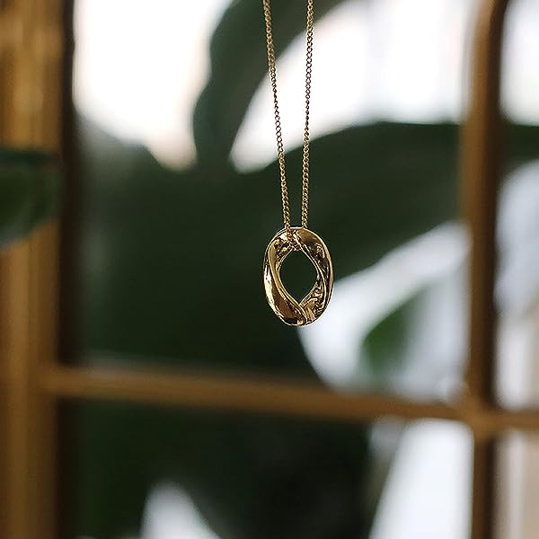 18K-Gold-or-White-Gold-Plated-Oval-Twisted-Hoop-Wave-Pendant-Necklace-with-Smooth-Finish-B0B67CR3QR-4 18K-Gold-or-White-Gold-Plated-Oval-Twisted-Hoop-Wave-Pendant-Necklace-with-Smooth-Finish-B0B67CR3QR-4