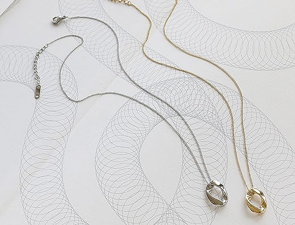 18K-Gold-or-White-Gold-Plated-Oval-Twisted-Hoop-Wave-Pendant-Necklace-with-Smooth-Finish-B0B67CR3QR-6 18K-Gold-or-White-Gold-Plated-Oval-Twisted-Hoop-Wave-Pendant-Necklace-with-Smooth-Finish-B0B67CR3QR-6