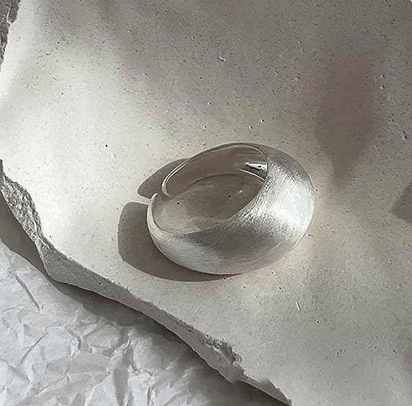 Adjustable-Dome-Ring-Sterling-Silver-Plated-Frosted-Finished-B0BWGB15SL-6 Adjustable-Dome-Ring-Sterling-Silver-Plated-Frosted-Finished-B0BWGB15SL-6