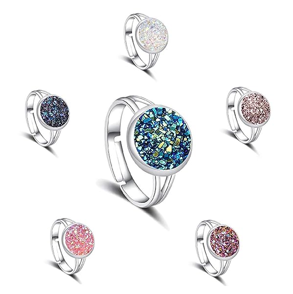 Handmade-Adjustable-Size-Druzy-Agate-Rose-Gold-ToneWhite-Gold-Tone-Womens-Fashion-Ring-Round-Shape-Quartz-Slice-Jewel-B07SVCDS95-7 Handmade-Adjustable-Size-Druzy-Agate-Rose-Gold-ToneWhite-Gold-Tone-Womens-Fashion-Ring-Round-Shape-Quartz-Slice-Jewel-B07SVCDS95-7