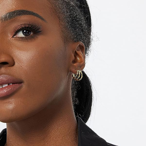 Triple-Strand-Hoop-Huggie-Earring-18K-Gold-Plating-B0BWK8YKXQ-2 Triple-Strand-Hoop-Huggie-Earring-18K-Gold-Plating-B0BWK8YKXQ-2