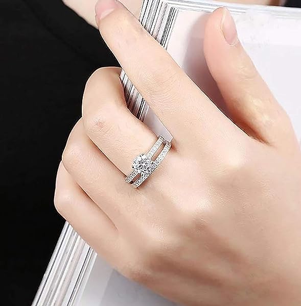 Wedding-Rings-for-Women-Engagement-Ring-Set-1Ct-Round-Solitaire-Bridal-Set-AAA-Cz-Size-5-12-B087YK94HL-4 Wedding-Rings-for-Women-Engagement-Ring-Set-1Ct-Round-Solitaire-Bridal-Set-AAA-Cz-Size-5-12-B087YK94HL-4